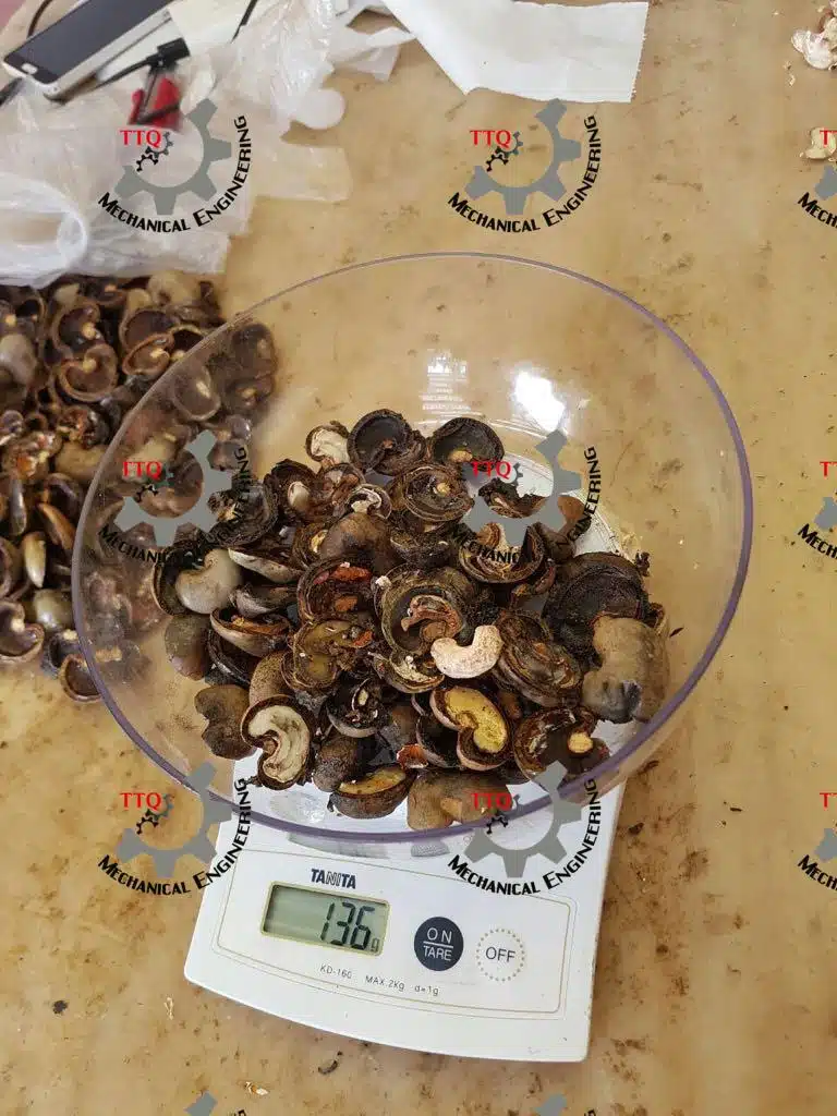 cashew outturn calculation