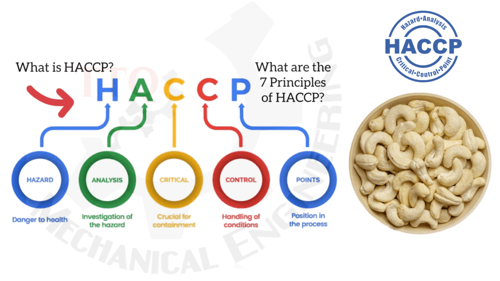 HACCP cashew processing industry